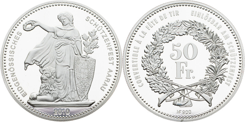 Switzerland, 50 Francs 2010 Switzerland, 50 Francs 2010, Ag, HMZ 2# 1348bb, X# S...