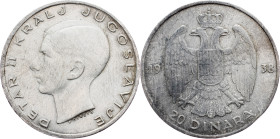Yugoslavia, 20 Dinara 1938