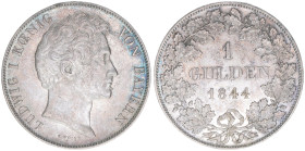 Ludwig I. Karl August 1825-1848
Bayern. 1 Gulden, 1844. 10,57g
AKS 78
ss/vz
