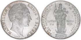 Maximilian II. 1848-1864
Bayern. 2 Gulden, 1855. 21,23g
AKS 168
stfr-
