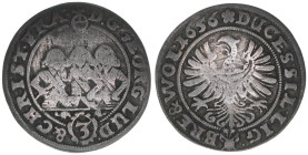 Groschen, 1656
Sachsen. 1,24g. ss-