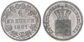 Wilhelm I. 1816-1864
Württemberg. 1 Kreuzer, 1861. 0,81g
AKS 111
vz+