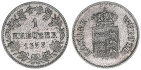 Wilhelm I. 1816-1864
Württemberg. 1 Kreuzer, 1856. 0,74g
AKS 110
vz