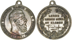 Friedrich III. 1888
Preussen. Medaille, ohne Jahr (1888). 20,23g
unedel
ss