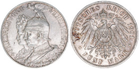 Wilhelm II. 1888-1918
Preussen. 5 Mark, 1901. 27,76g
J.106
vz-
