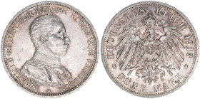 Wilhelm II. 1888-1918
Preussen. 5 Mark, 1913 A. 27,74g
J.114
vz