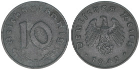 Ostmark
10 Reichspfennig, 1942 B. Wien
3,53g
AKS 47
ss/vz