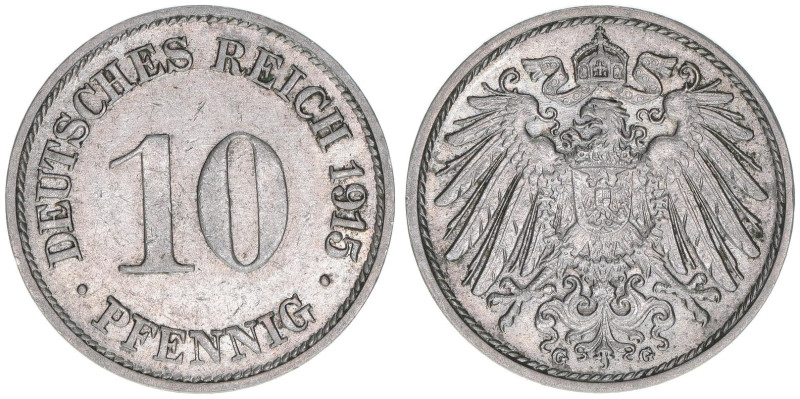 10 Pfennige, 1915 G
3,97g. J.13
ss/vz