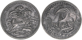 St. Georg
Georgstaler, 1973. Neuprägung Bronze versilbert
Kremnitz
33,53g
vz