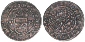 Interregnum Wiener Hausgenossen 1519-1522
1/2 Batzen, 1520. Herzogtum Österreich
Wien
1,66g
Schulten 1489
ss/vz