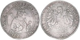 Ferdinand I. 1522-1558-1564
Taler, ohne Jahr. Hall
28,44g
Kratzer im Avers
ss