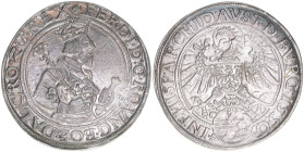 Ferdinand I. 1521-1564
Guldentaler zu 72 Kreuzer, 1556. Hall
30,81g
MZA Seite 39
vz-