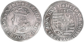 Ferdinand I. 1522-1558-1564
Pfundner, 1532. Wien
5,11g
Hahn 34
ss