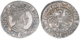 Ferdinand I. 1522-1558-1564
Groschen, 1534. Wien
2,48g
Hahn 50
vz
