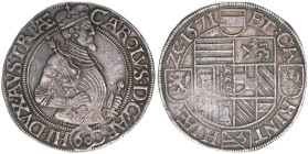 Erzherzog Karl 1564-1590
Guldentaler zu 60 Kreuzer, 1571. Klagenfurt
24,58g
Voglh.82
ss/vz