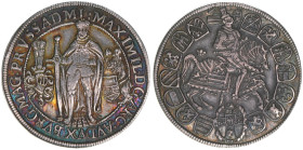 Erzherzog Maximilian 1602-1618
1/4 Taler, 1612. als Großmeister des Deutschen Ritterordens
Hall
7,13g
vz