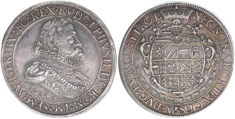 Rudolph II. 1576-1612
2 Taler, 1604. Hall
56,73g
Dav 3004
vz