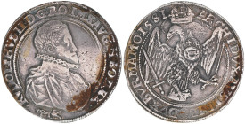 Rudolph II. 1576-1612
Taler, 1581. Mm. Georg Satny, sehr selten
Kuttenberg
28,73g
Halacka 393
ss+