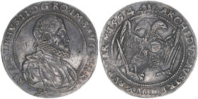 Rudolph II. 1576-1612
Taler, 1594. Mm. Wolf Herold von Aupa
Kuttenberg
29,16g
Halacka 366
vz-