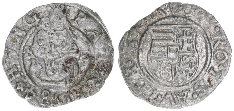 Rudolph II. 1576-1608
Denar, 1584 KB. Kremnitz
0,47g
ss/vz