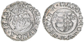 Matthias 1608-1619
Denar, 1619 KB. Kremnitz
0,41g
vz