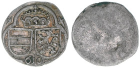 Ferdinand II. als Erzherzog 1590-1618
2 Pfennige, (1)610. Graz
0,46g
vz
