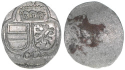 Ferdinand II. als Erzherzog 1590-1618
2 Pfennige, (1)612. Graz
0,56g
Herinek 146a
stfr-