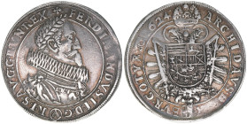 Ferdinand II. 1619-1637
1/2 Taler, 1624. Wien
14,12g
Herinek 687
ss