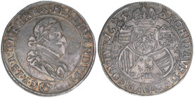 Ferdinand II. 1619-1637
1/2 Taler, 1625. Wien
14,00g
MzA Seite 120
min. Schröttlingsfehler
ss+