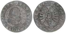 Ferdinand II. 1619-1637
Groschen, 1628. sehr selten
Nikolsburg
0,69g
Herinek 1429
s/ss