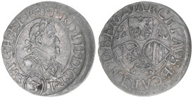 Ferdinand II. 1619-1637
Groschen, 1629. Graz
1,83g
Herinek 1086
ss