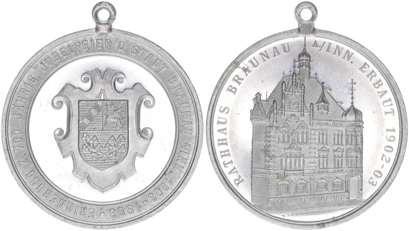 Franz Joseph I. 1848-1916
Aluminium Medaille, 1903. zum 700-jährigen Jubiläum de...