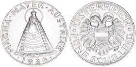 5 Schilling, 1934
Wien. 14,96g
ANK 34
ss/vz