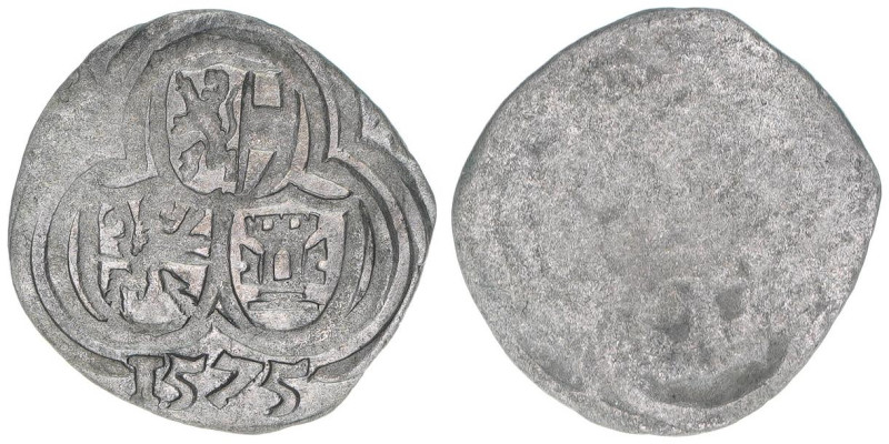 Johann Jakob Khuen von Belasi 1560-1586
Erzbistum Salzburg. 2 Pfennige, 1575. Sa...