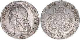 Ludwig XV.
Frankreich. Ecu Pau Münze, 1767. 29,15g
Gad.322a
justiert
ss-