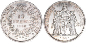 Republik
Frankreich. 10 Francs, 1968. Silber
25,00g
Schön 236
AG900
stfr-
