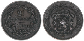 2 1/2 Centimes, 1854
Luxemburg. 2,72g. Kahnt/Schön 1
ss