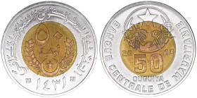 Islamische Republik seit 1958
Mauretanien. 50 Ouguiya, 2010. E,N galvanisiert
8,38g
Schön 10
stfr