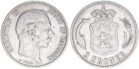 Christian IX. 1863-1906
Schweden. 2 Kroner, 1875. 14,69g
Kahnt/Schön 79
ss-
