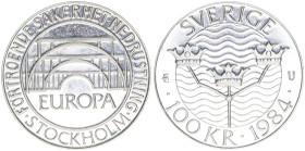 Carl XVI. Gustaf seit 1973
Schweden. 100 Kronor, 1984. Silber
16,11g
Schön 79
stfr