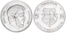5 Forint, 1947
Ungarn. 11,96g. Schön 45
ss/vz