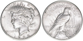 One Dollar Liberty, 1928
Vereinigte Staaten von Amerika. Silber. 26,73g
Schön 137
ss-
