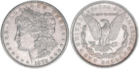 One Dollar, 1879
Vereinigte Staaten von Amerika. Philadelphia. 26,77g
Schön 123
ss/vz