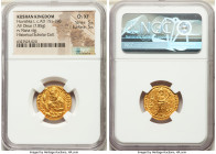 INDIA. Kushan Empire. Huvishka (ca. AD 151-190). AV dinar (20mm, 7.85 gm, 12h). NGC Choice XF 5/5 - 5/5. Kushan standard, Bactria, main mint (probably...