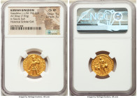 INDIA. Kushan Empire. Vasudeva I (ca. AD 192-225). AV dinar (21mm, 7.97 gm, 11h). NGC Choice XF 5/5 - 3/5. Kushan standard, Bactria, main mint (probab...