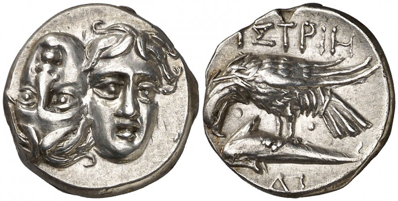 (313-280 a.C.). Tracia. Istros. Dracma. (S. 1669 var) (CNG. III, 1802). 5,94 g. ...