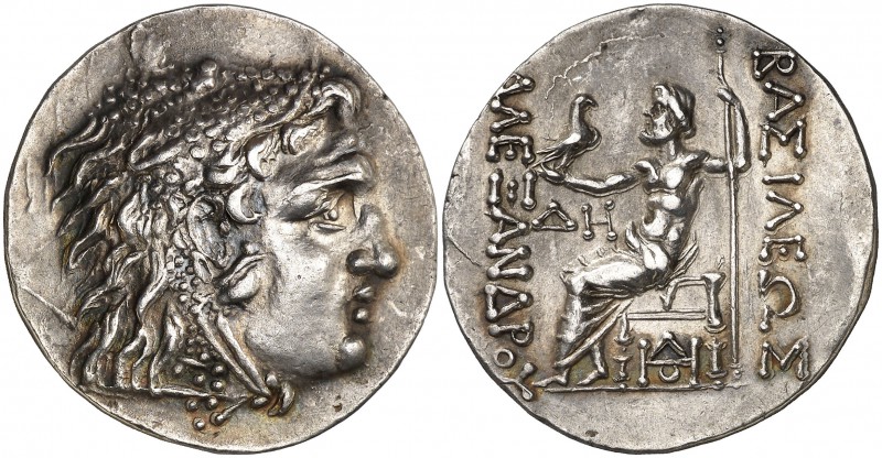 (120-90 a.C.). A nombre de Alejandro Magno. Odessos. Tetradracma. (S. falta) (CN...