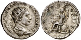 (219 d.C.). Eliogábalo. Antoniniano. (Spink 7494) (Co. 139) (RIC. 12). 4,35 g. EBC-.