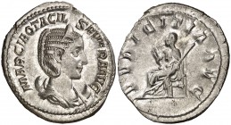 (244-245 d.C.). Otacilia Severa. Antoniniano. (Spink 9159) (S. 53) (RIC. 123c). 3,78 g. EBC+/EBC.