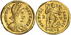 (402-403 d.C.). Honorio. Ravenna. Sólido. (Spink 20919) (Co. 44) (RIC. 1287). 4,46 g. EBC-.